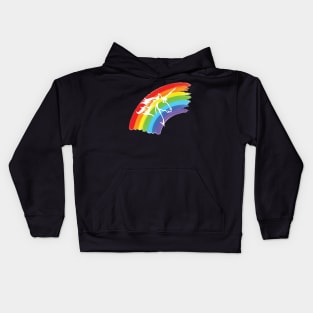 Unicorn with Rainbow Kids Hoodie